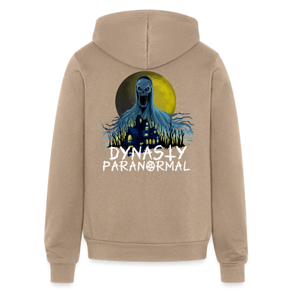 Adult 'Dynasty Paranormal' Zipped Hoodie - tan