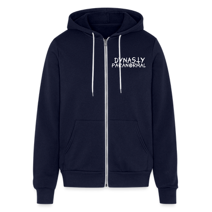 Adult 'Dynasty Paranormal' Zipped Hoodie - navy