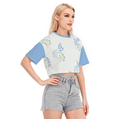 Women's All Over Print Cotton Crop Top