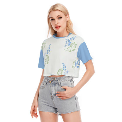 Women's All Over Print Cotton Crop Top