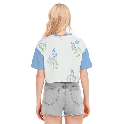 Women's All Over Print Cotton Crop Top