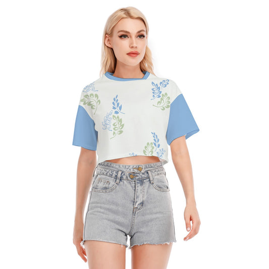 Women's All Over Print Cotton Crop Top