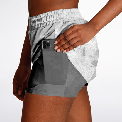 Women's 2-in-1 All Over Print Shorts