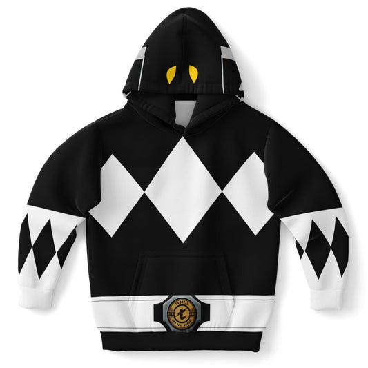 Youth MMPR 'Black Ranger' Pullover Hoodie