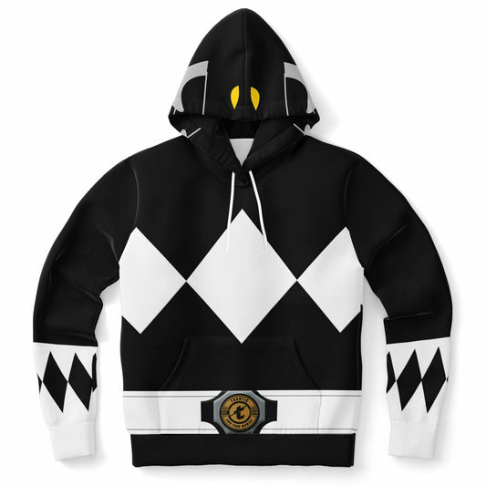 Adult MMPR 'Black Ranger' Pullover Hoodie