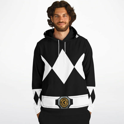 Adult MMPR 'Black Ranger' Pullover Hoodie