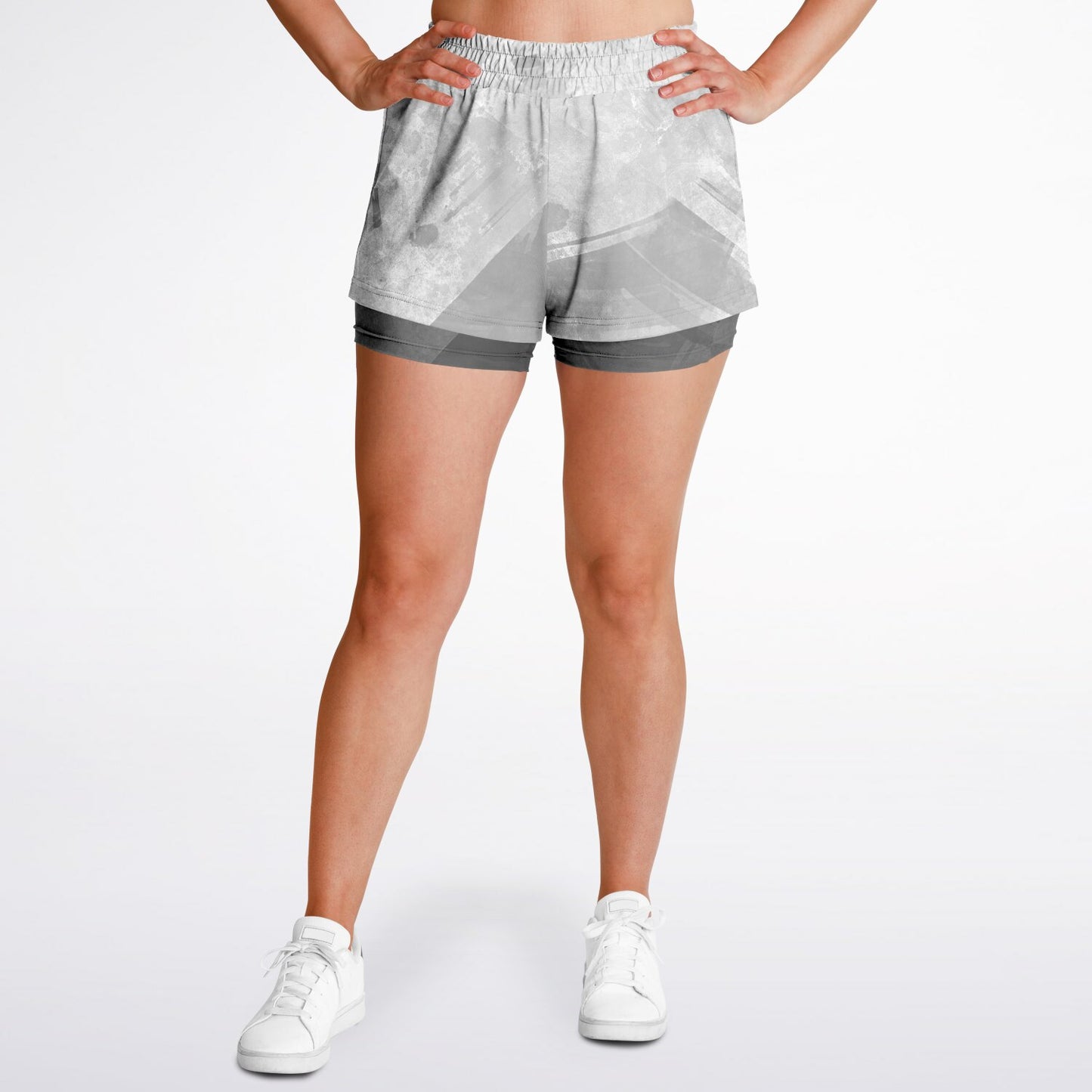 Women's 2-in-1 All Over Print Shorts
