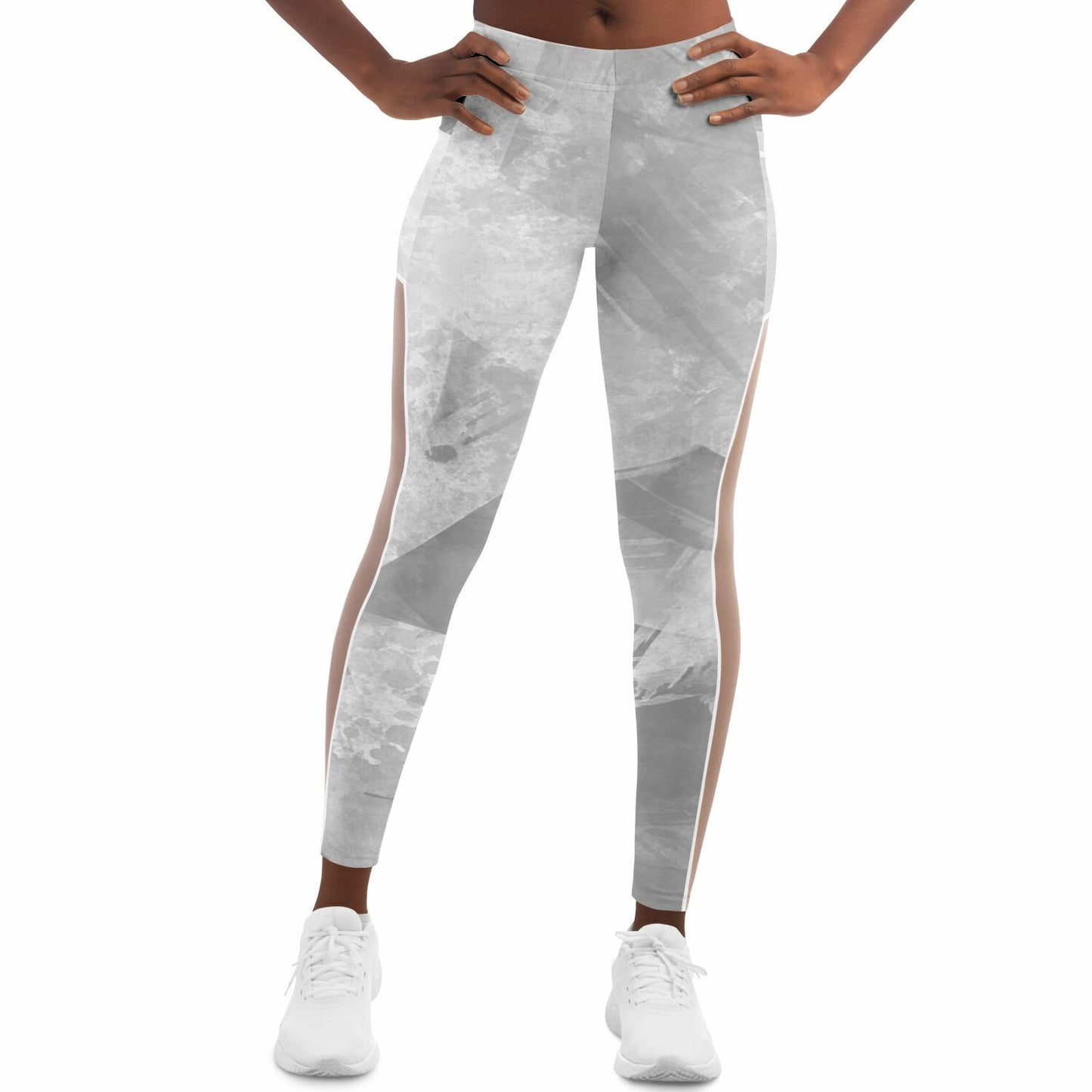 Women's All Over Print Mesh Pocket Leggings