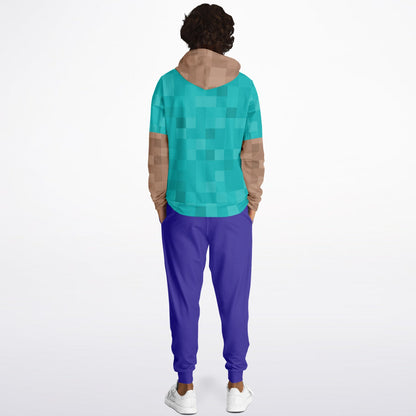 MC Steve Character Adult Hoodie Jogger Set