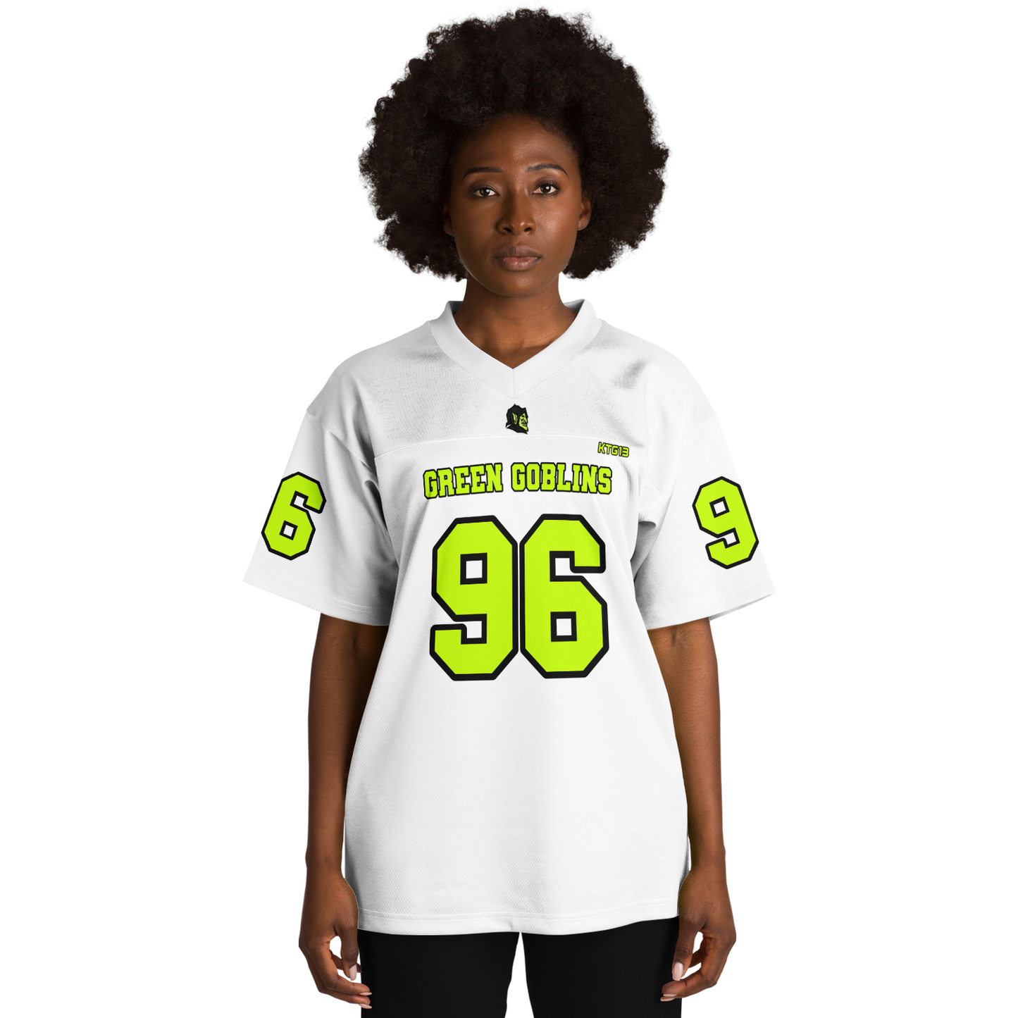 KTG13 TV CUSTOM Green Goblins Football Jersey