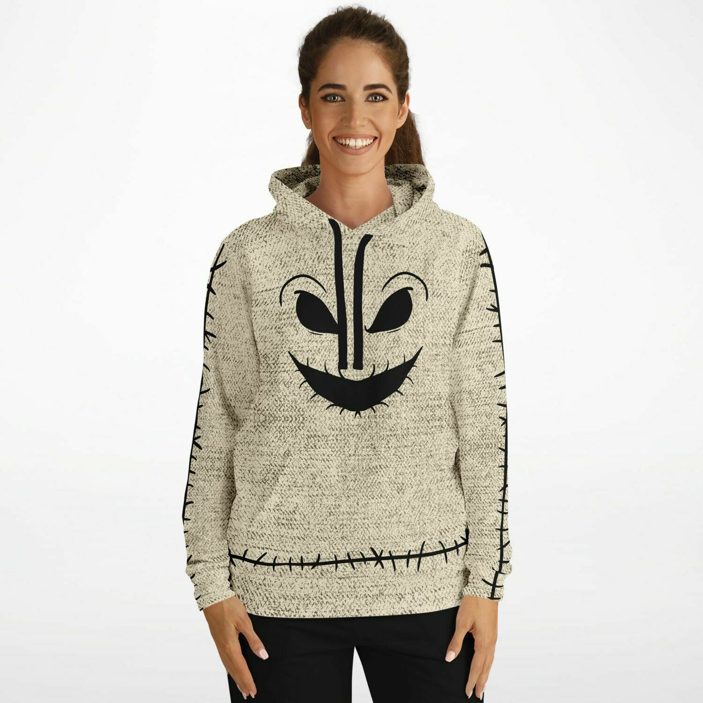 Adult Nightmare Before Christmas Oogie Boogie Face Hoodie