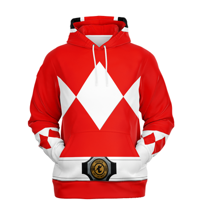 Adult MMPR 'Red Ranger' Pullover Hoodie