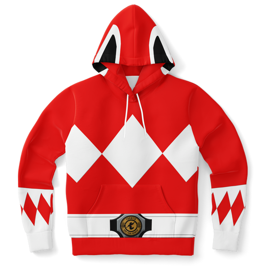 Adult MMPR 'Red Ranger' Pullover Hoodie