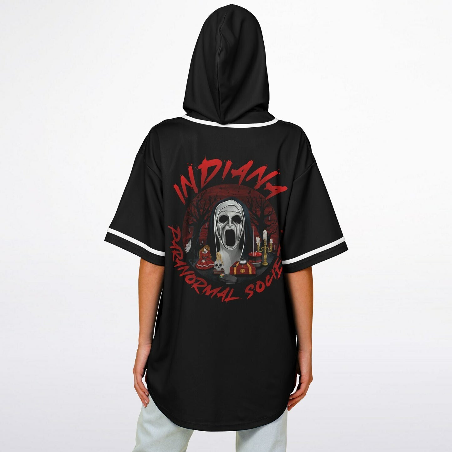 Adult 'Grave Encounters' Hooded Baseball Jersey