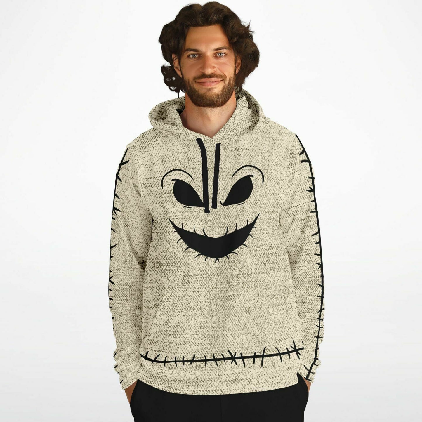 Adult Nightmare Before Christmas Oogie Boogie Face Hoodie