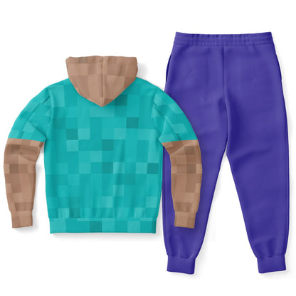 MC Steve Character Adult Hoodie Jogger Set