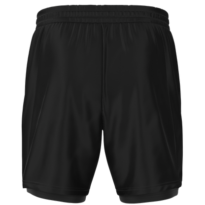 Men's Texas Outlaw Skull and Bones 2-in 1 Shorts