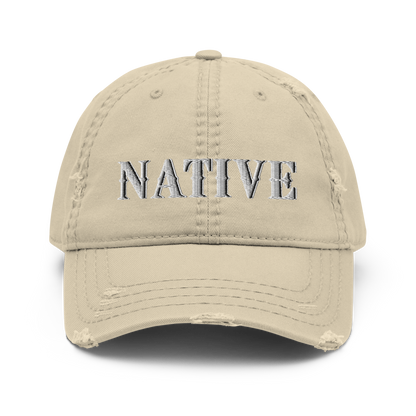 Native Distressed Dad Hat