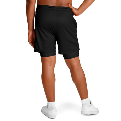 Men's Texas Outlaw Skull and Bones 2-in 1 Shorts