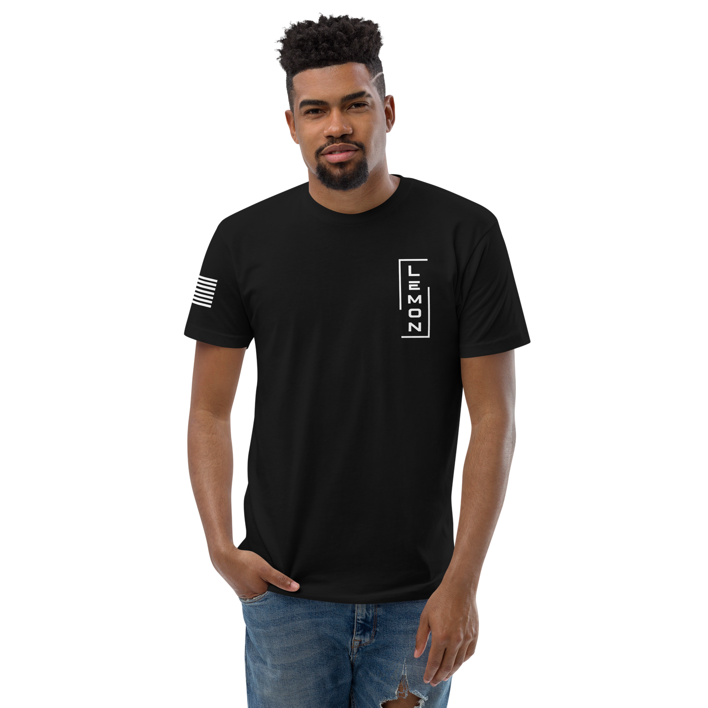 Adult LEMON Badge Fitted T-Shirt