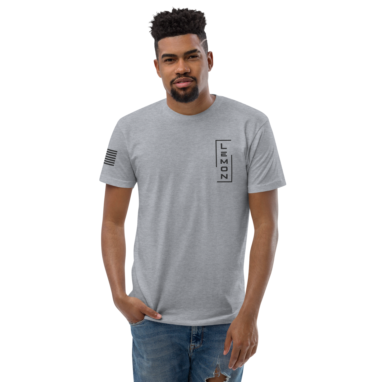 Adult LEMON Badge Fitted T-Shirt