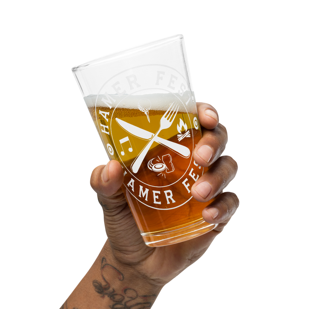 HF Emblem Shaker Pint Glass