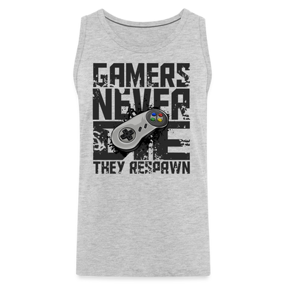 Men's Gamers Never Die Tank Top - Retro