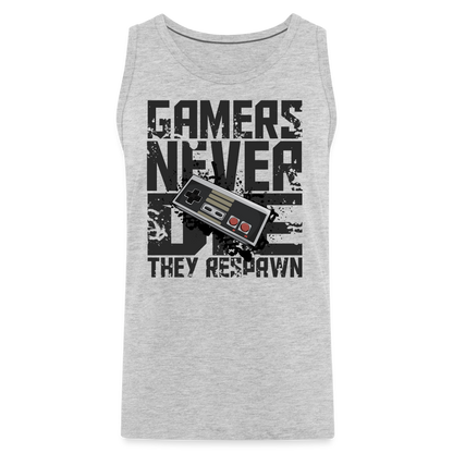 Men's Gamers Never Die Tank Top - Retro