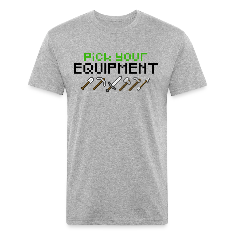 GU 'Pick Your Equipment'  Fitted T-Shirt - heather gray