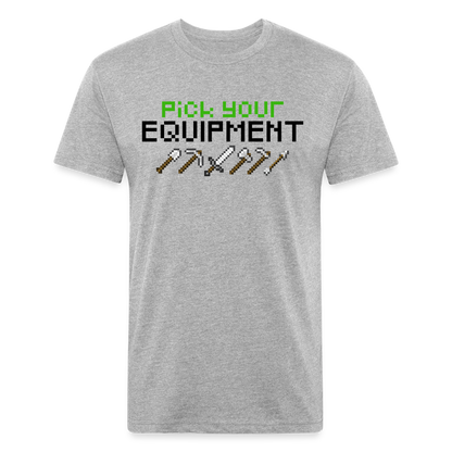GU 'Pick Your Equipment'  Fitted T-Shirt - heather gray