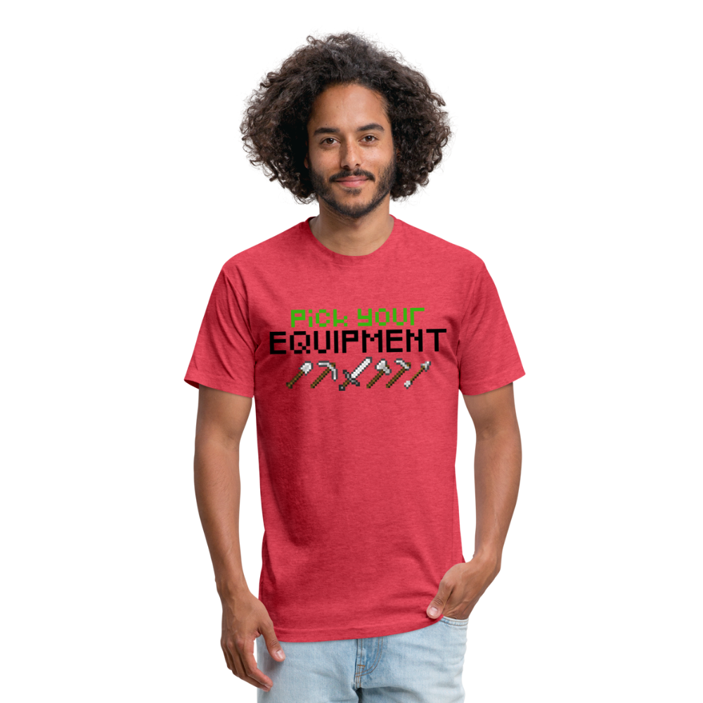 GU 'Pick Your Equipment'  Fitted T-Shirt - heather red