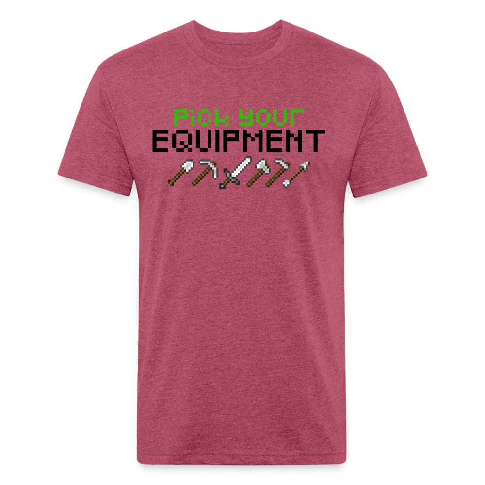 GU 'Pick Your Equipment'  Fitted T-Shirt - heather burgundy