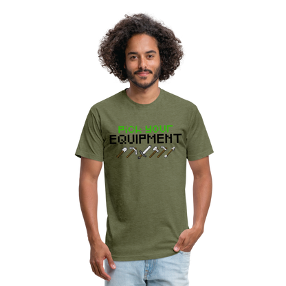 GU 'Pick Your Equipment'  Fitted T-Shirt - heather military green