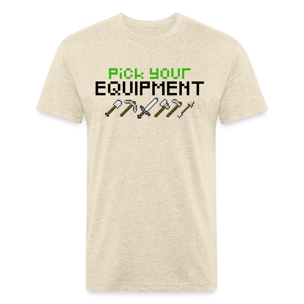 GU 'Pick Your Equipment'  Fitted T-Shirt - heather cream