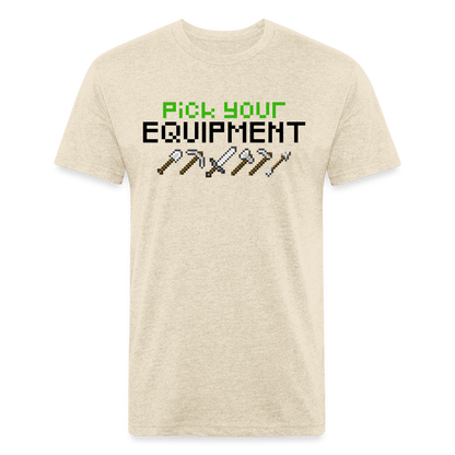 GU 'Pick Your Equipment'  Fitted T-Shirt - heather cream