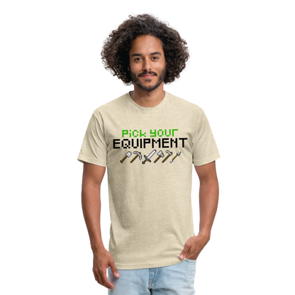 GU 'Pick Your Equipment'  Fitted T-Shirt - heather cream