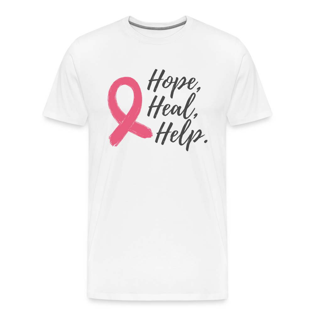 Men's Premium T-Shirt GU 'Hope Heal Help' Premium T-Shirt - white