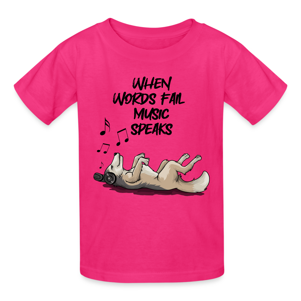 Asher B Ultra Cotton Youth T-shirt - fuchsia