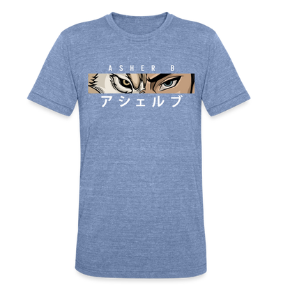 Asher B Tri-Blend T-Shirt - heather blue