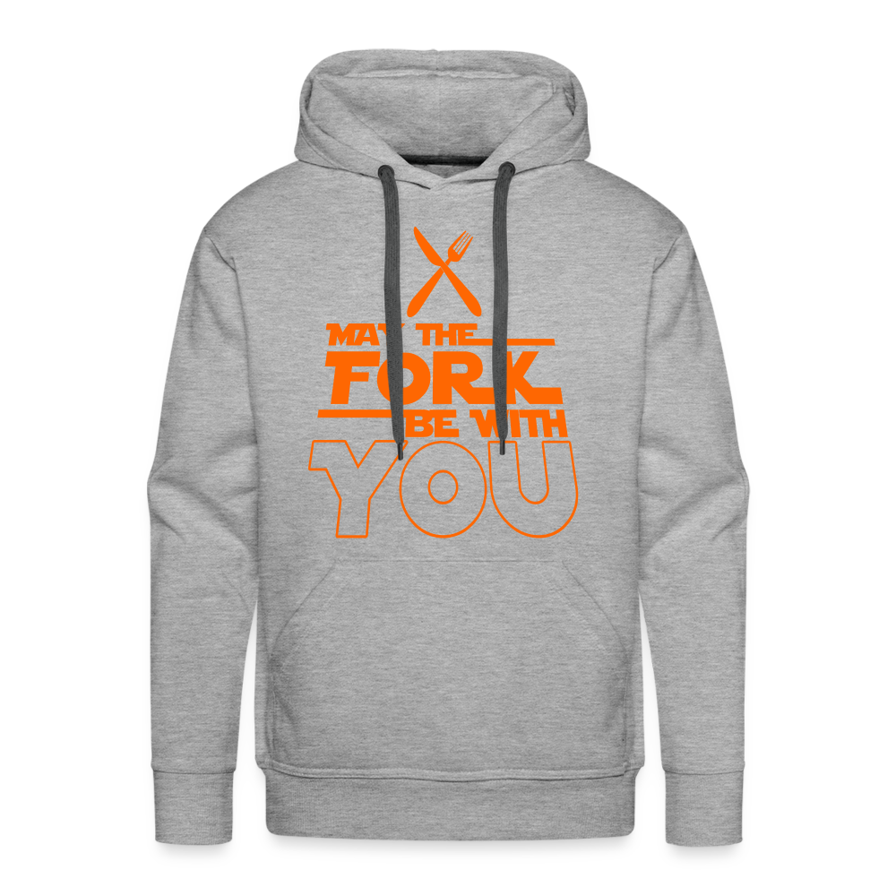 GU 'May the Fork' Unisex Premium Hoodie - heather grey