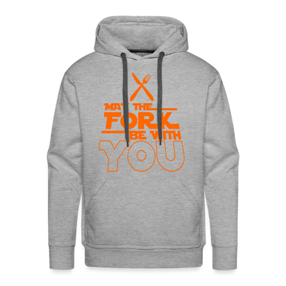 GU 'May the Fork' Unisex Premium Hoodie - heather grey
