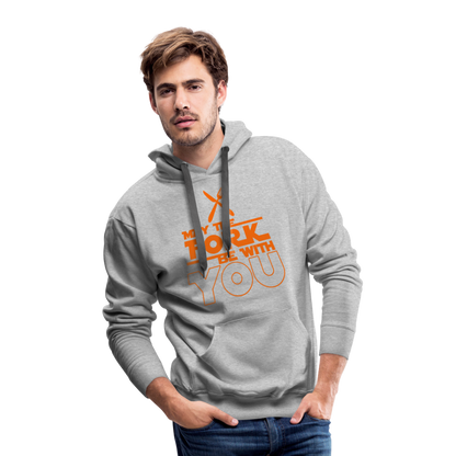 GU 'May the Fork' Unisex Premium Hoodie - heather grey