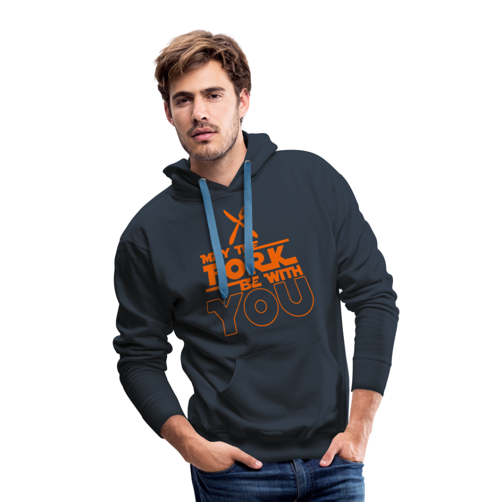 GU 'May the Fork' Unisex Premium Hoodie - navy