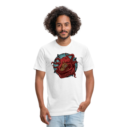 Adult Reid Likes Games Fitted T-Shirt - white
