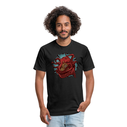 Adult Reid Likes Games Fitted T-Shirt - black