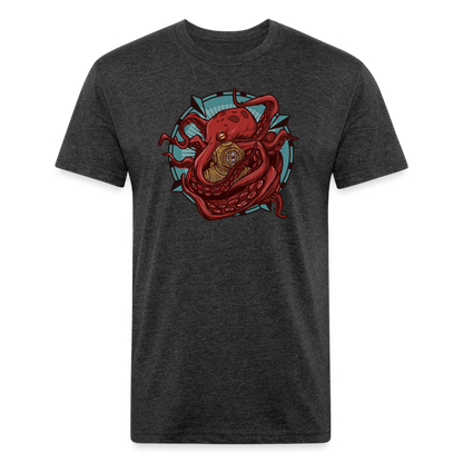 Adult Reid Likes Games Fitted T-Shirt - heather black