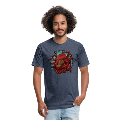 Adult Reid Likes Games Fitted T-Shirt - heather navy