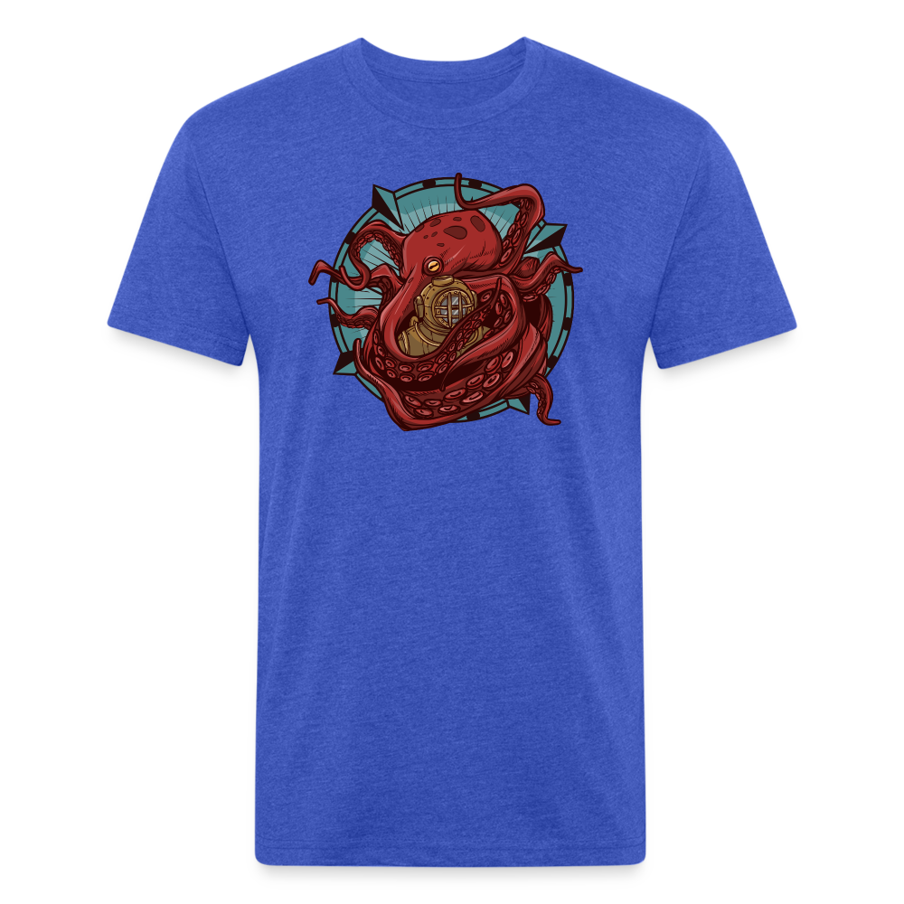 Adult Reid Likes Games Fitted T-Shirt - heather royal