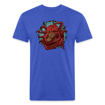 Adult Reid Likes Games Fitted T-Shirt - heather royal