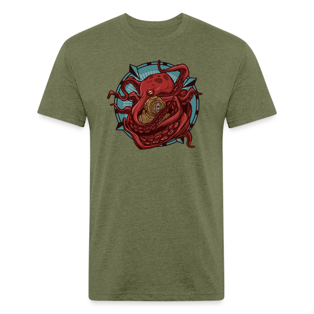 Adult Reid Likes Games Fitted T-Shirt - heather military green